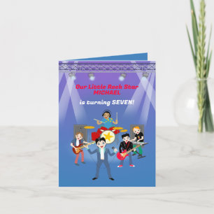 Invitation Rock Star Boys Band Anniversaire