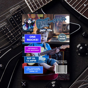 Invitation Rock Star "One Rocks !" Couverture de magazine 1er