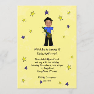 Invitation Rock Star Photo Impression