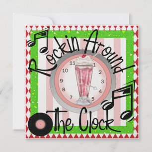 Invitation Rockin' Around the Clock Party - SRF