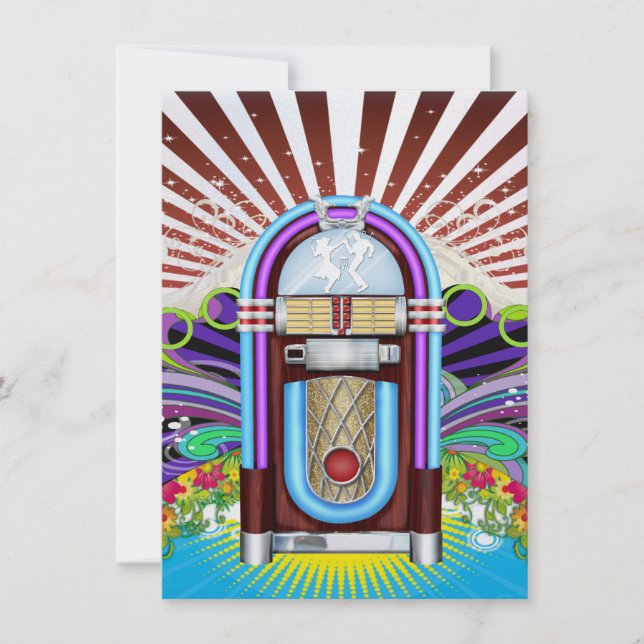 Invitation Rockin' Around the Clock Party - SRF (Devant)