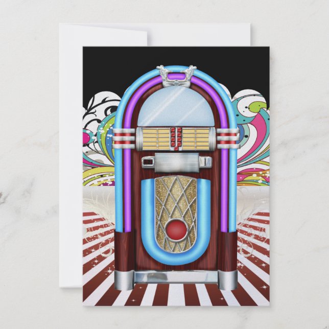 Invitation Rockin' Around the Clock Party - SRF (Devant)