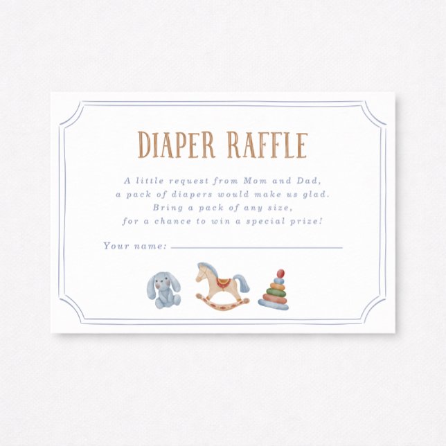 Invitation Rocking Horse Diaper Raffle (Créateur téléchargé)