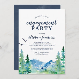 Invitation Rocky Mountain Engagement Party