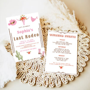 Invitation Rodéo Dernière rose Cowgirl Bachelorette Party