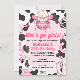 Invitation Rodéo Disco Filles Filles