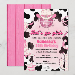 Invitation Rodéo Disco Filles Filles