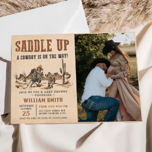 Invitation Rodeo Western Cowboy Baby shower photo