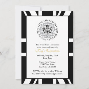 Invitation Roi Charles III Royal Coronation Street Party