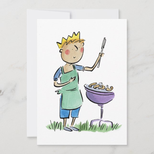 Invitation Roi du barbecue (Devant)