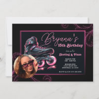 Rollers en ligne Black & Pink Glow Sparkle Anniver
