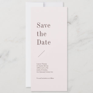 Invitation Roman Modern Enregistrer la date