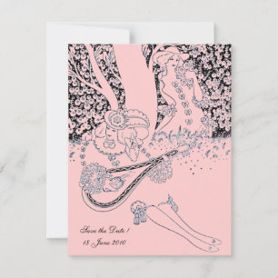 INVITATION ROMANCE / AMOUREUX ROMANTIQUES MARIAGE EN NOIR ET