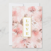 *~ Romance Blush Flower LOVE AR26 QR RSVP Mariage