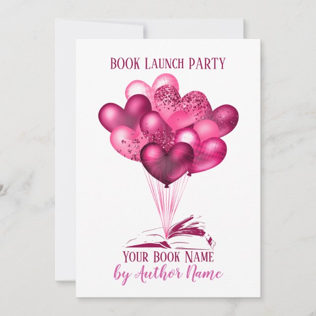 Invitation Romance Book Launch Party (Devant)