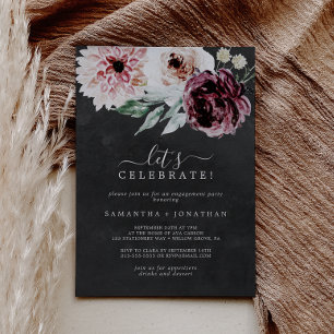 Invitation Romance florale   Gray Fêtons