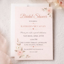 Invitation Romance Florale Rougeur