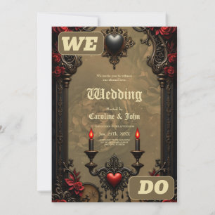 Invitation Romance gothique : Passion cachée.