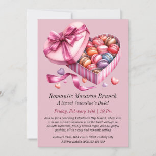 Invitation Romantic Macaron Brunch