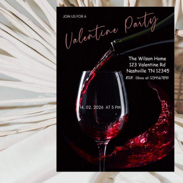 Invitation Romantic Valentine’s Day Party (Créateur téléchargé)