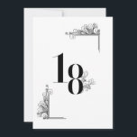 Invitation Romantic Wedding table number card<br><div class="desc">Romantic Wedding table number card</div>