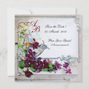 INVITATION ROMANTIQUE 4 MONOGRAMME 2