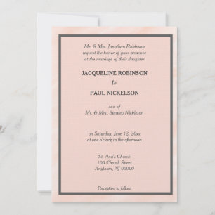 Invitation Romantique Blush Watercolor Laver mariage Invitati