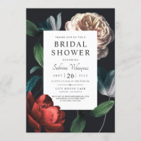 Invitation Romantique Botanique Douche nuptiale V 