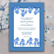 Romantique Dusty Blue Floral Mariage