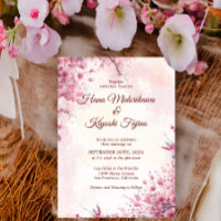 Romantique japonais rose cerisier Mariage