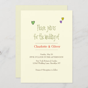 Invitation Romantique Mariage Invit