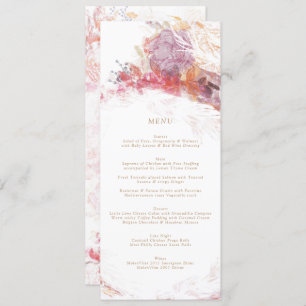 Invitation Romantique Printemps rose Fleur Mariage Accueil Me