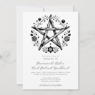 Invitation Romantique Rustique Mariage de la nature