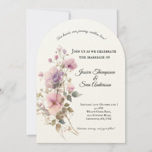 Invitation Romantique Sakura cerise Fleurs Mariage en fleurs