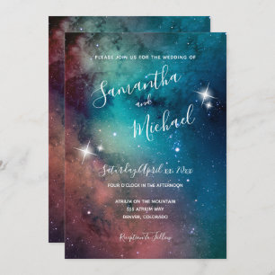 Invitation Romantique Star Lit Sky Mariage