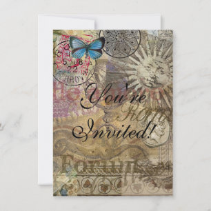 Invitation Rome Italy Travel Vacation