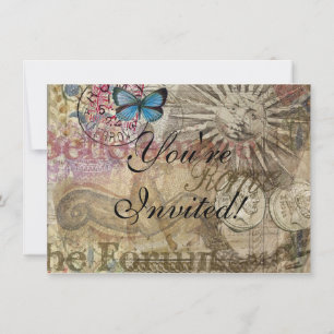 Invitation Rome Italy Travel Vacation