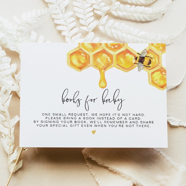 Invitation Romy - Livres abeille en nid d'abeille pour bébé (Créateur téléchargé)