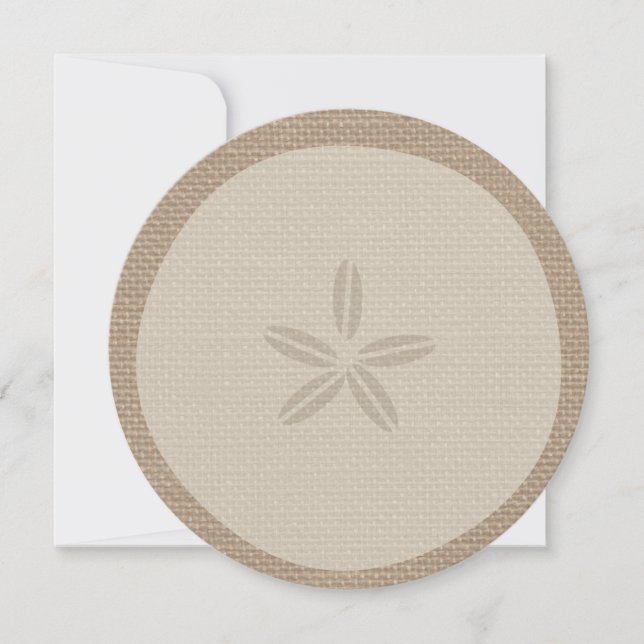 Invitation rond de mariage inspiré par toile de (Devant)