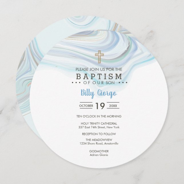 Invitation ronde Billy (Devant / Derrière)