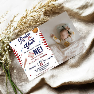 Invitation Rookie de baseball de l'année Baseball 1er anniver