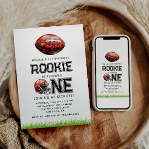Invitation Rookie de l'année 1er anniversaire de football gar