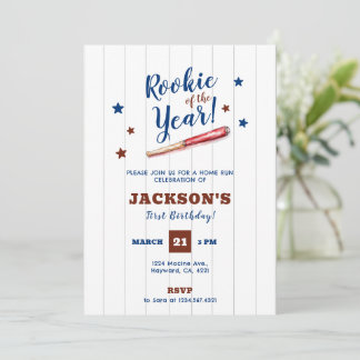 Invitation Rookie of the Year Birthday