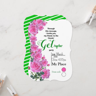 Invitation Rose amical