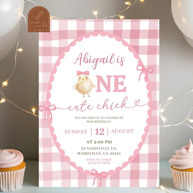 Invitation Rose Anniversaire Mignonne Chic Drôle (Créateur téléchargé)