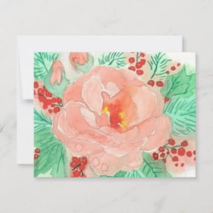 Invitation Rose aquarelle de 2012
