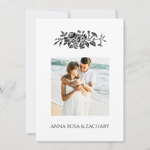 Invitation *~* Rose AR6 Victorian QR PHOTO Mariage RSVP