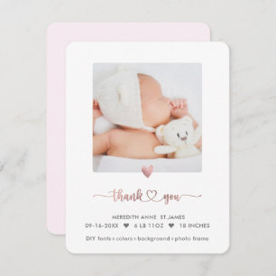 Invitation Rose ArtsApp Faux Merci de douche en or