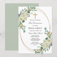 Rose blanche Floral Première sainte communion