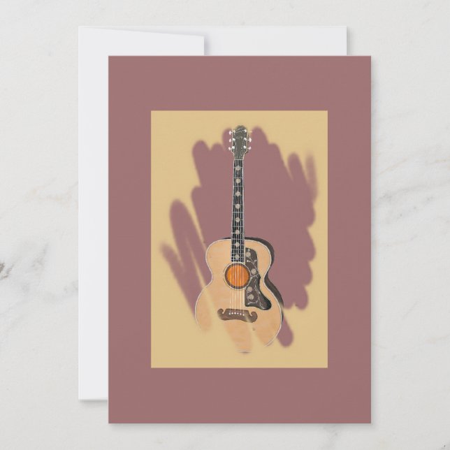 Invitation rose d'Accoustic (Devant)